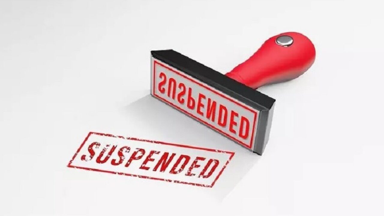 Suspended